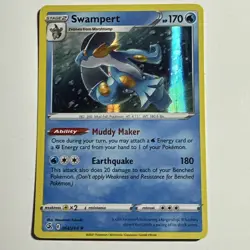 Swampert 064/264 Rare Holo Card Fusion Strike Pokemon TCG LP - Image 1