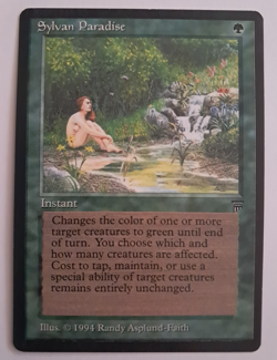 Sylvan Paradise LP Legends MTG Magic the Gathering - Image 1