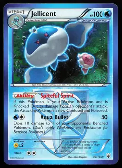 Jellicent 39/135 Regular Rare Plasma Storm Pokemon Card - Image 1