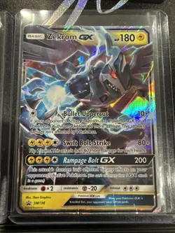 Pokemon 2 card lot Zekrom and Reshiram GX Holo Foil Sun Moon Promo SM137SM138 LP - Image 3