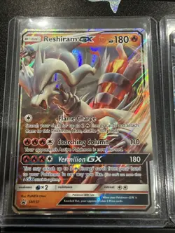 Pokemon 2 card lot Zekrom and Reshiram GX Holo Foil Sun Moon Promo SM137SM138 LP - Image 5
