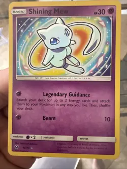 Pokemon TCG Shining Mew Holo Rare Card 40/73 Shining Legends Nm - Image 1