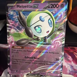 Meloetta ex 044/086 - S&V: Black Bolt Double Rare Holo Card - Pokemon TCG (NM) - Image 1