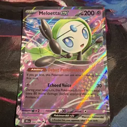 Meloetta ex 044/086 - S&V: Black Bolt Double Rare Holo Card - Pokemon TCG (NM) - Image 2