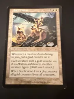 MTG Aurification Onslaught 6/350 Regular Rare Light Play Condition - Image 2