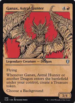 Ganax, Astral Hunter (Showcase) CLB 398 English NM - MTG - Image 1