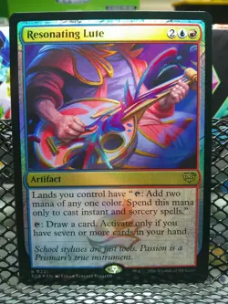 Resonating Lute - R0221 Foil - Secrets of Strixhaven - Magic the Gathering - NM - Image 1