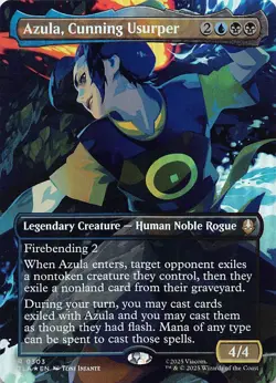 Azula, Cunning Usurper (Borderless) TLA 303 Foil English NM - MTG - Image 1