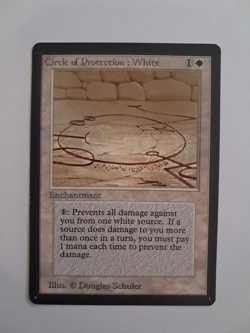 Circle of Protection: White EX Beta MTG Magic the Gathering - Image 1