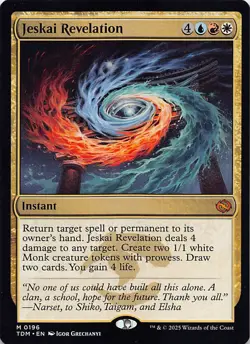 Jeskai Revelation TDM 196 English NM - MTG - Image 1