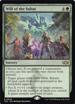 Will of the Sultai TDC 49 English NM - MTG - Image 1