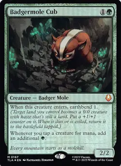 Badgermole Cub TLA 167 Foil English NM - MTG - Image 1