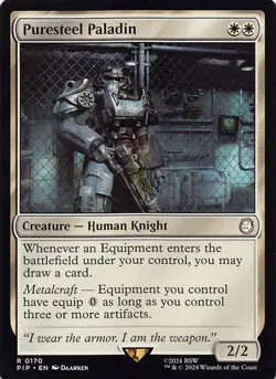 Puresteel Paladin PIP 170 English NM - MTG - Image 1