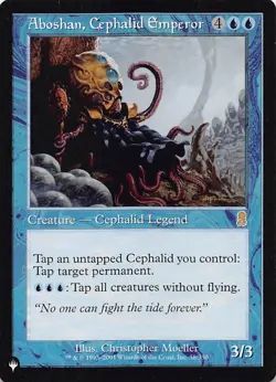 Aboshan, Cephalid Emperor LIST 58/350 English NM - MTG - Image 1