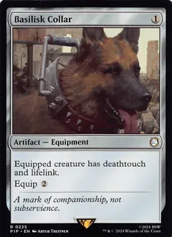 Basilisk Collar PIP 225 English NM - MTG - Image 1