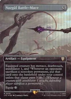 Nazgul Battle-Mace (Borderless) LTC 510 Foil English NM - MTG - Image 1