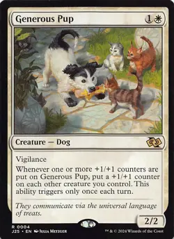 Generous Pup J25 4 English NM - MTG - Image 1