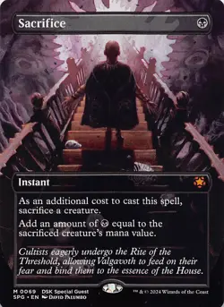Sacrifice (Borderless) SPG 69 English NM - MTG - Image 1