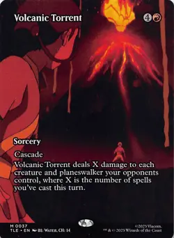 Volcanic Torrent (Borderless) TLE 37 English NM - MTG - Image 1