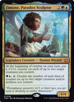 Zimone, Paradox Sculptor FDN 126 English NM - MTG - Image 1