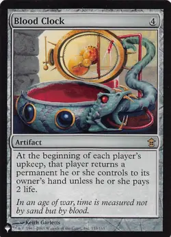 Blood Clock LIST 153/165 English NM - MTG - Image 1
