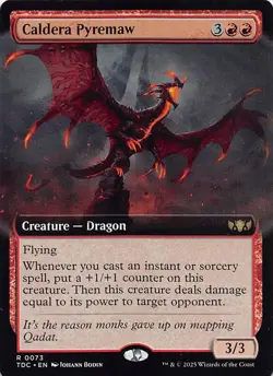 Caldera Pyremaw (Extended Art) TDC 73 English NM - MTG - Image 1