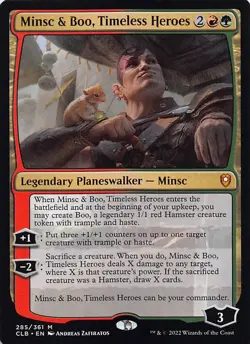 Minsc & Boo, Timeless Heroes CLB 285 English NM - MTG - Image 1