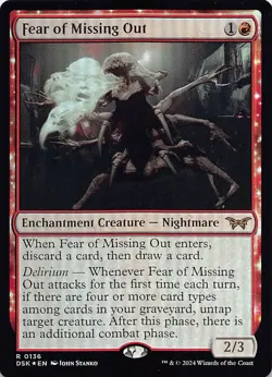 Fear of Missing Out DSK 136 Foil English NM - MTG - Image 1
