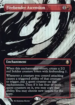 Firebender Ascension (Borderless) TLA 312 Foil English NM - MTG - Image 1