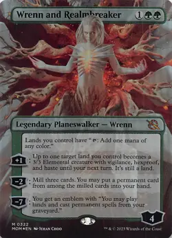 Wrenn and Realmbreaker (Borderless) MOM 322 Foil English NM - MTG - Image 1