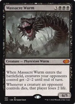 Massacre Wurm J22 441 English NM - MTG - Image 1