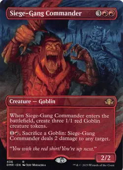 Siege-Gang Commander (Borderless) DMR 436 English NM - MTG - Image 1