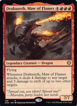 Drakuseth, Maw of Flames SCD 138 English NM - MTG - Image 1