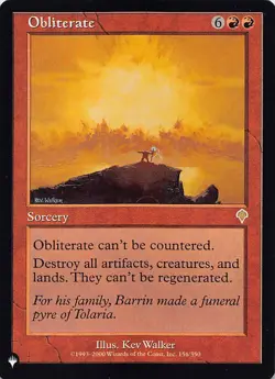 Obliterate LIST 156/350 English NM - MTG - Image 1
