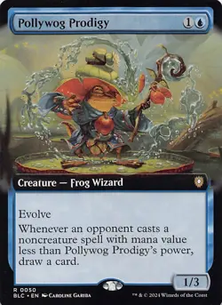 Pollywog Prodigy (Extended Art) BLC 50 English NM - MTG - Image 1