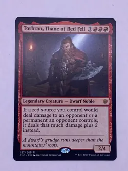 MTG Torbran, Thane of Red Fell Throne of Eldraine Rare Regular - Image 1