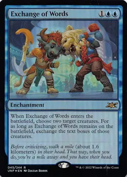 Exchange of Words UNF 45 Foil English NM - MTG - Image 1