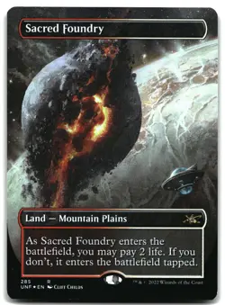Sacred Foundry (Borderless) UNF 285 Foil English NM - MTG - Image 1