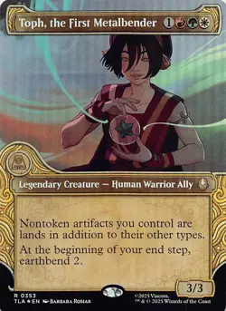 Toph, the First Metalbender (Showcase) TLA 353 Foil English NM - MTG - Image 1