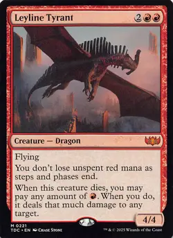Leyline Tyrant TDC 221 English NM - MTG - Image 1