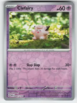 Clefairy 081/197 Common Obsidian Flames Pokemon Reverse Holo Near Mint - Image 1