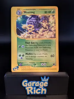 Weezing E-Reader 070/165 Non holo Expedition Pokemon TCG WOTC 2002 Vintage LP - Image 1
