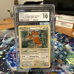 Pokemon CGC 10 Gem Mint TCG Classic Collection Holo Dodrio CLV 014/034 - Image 1