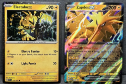 Pokemon TCG 151 Electabuzz Cosmos Holo & Zapdos EX Black Star Promo Set NM - Image 1