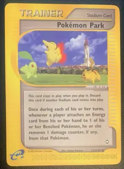 Pokemon Park 131/147 Aquapolis Trainer Stadium Regular Uncommon English LP - Image 1