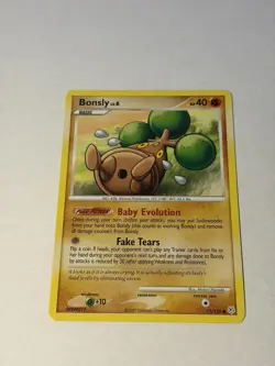 Pokemon Bonsly Diamond & Pearl Regular Common 71/130 40 HP English 2007 TCG - Image 1