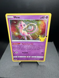 Pokemon TCG SWSH Celebrations Mew Holo Rare 011/025 NM! - Image 1