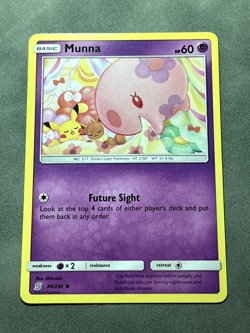 Munna 88/236 Unified Minds Pokemon TCG Regular Reverse Holo Lightly Played - Image 2