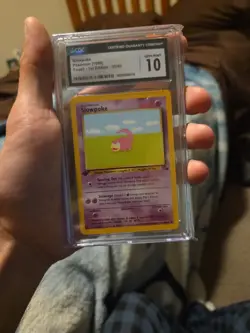 1999 Pokemon Fossil 1st Edition Slowpoke Common #55/62 CGC 10 - Image 1