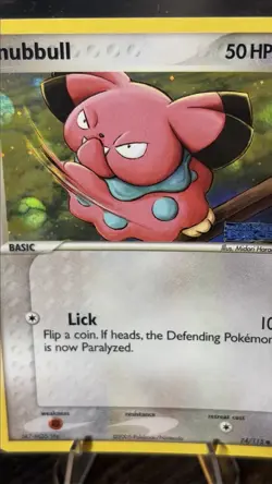 Pokemon TCG Snubbull 74/115 EX Unseen Forces Reverse Holo Stamped 2005 NM - Image 1
